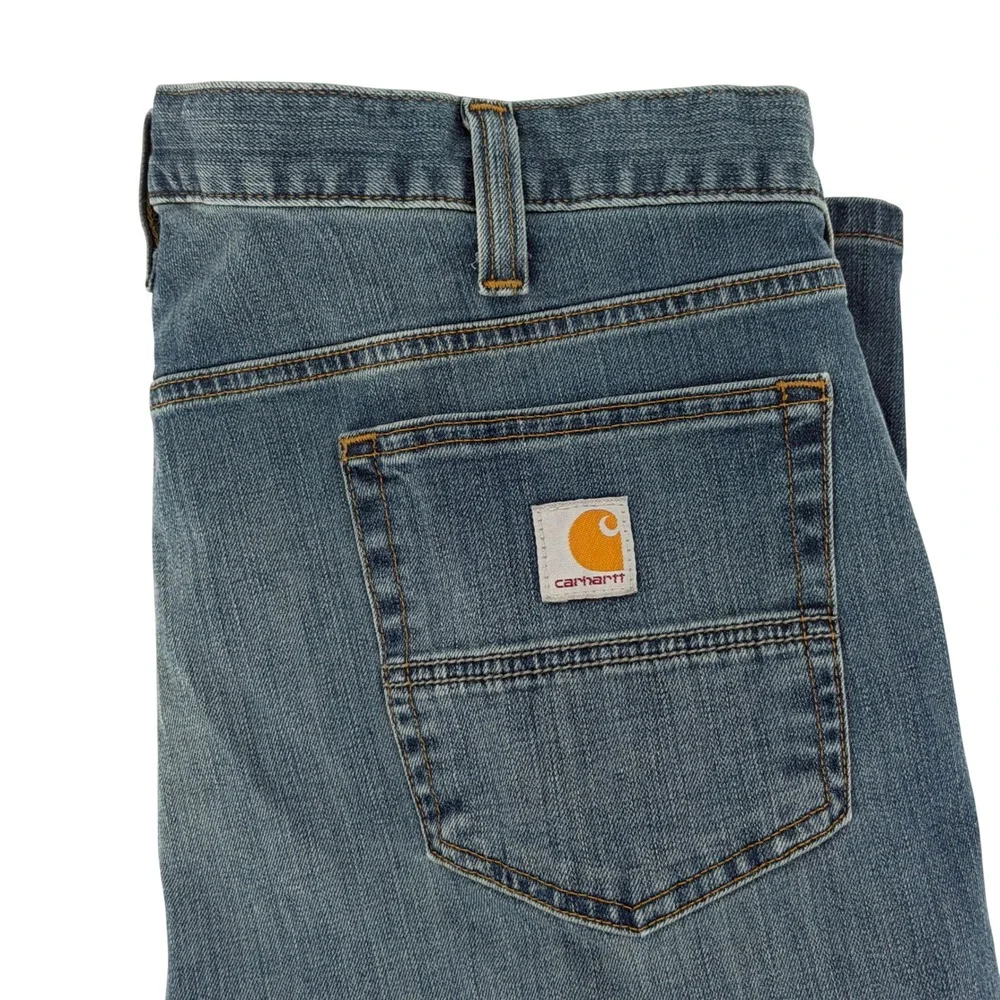 Carhartt Relaxed Fit Straight Leg Jeans Mens 38x30 Medium Wash Blue 102804-964